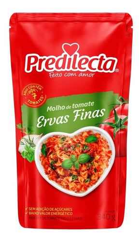 Imagem 1 de 2 de Molho Ervas Finas 340g Predilecta