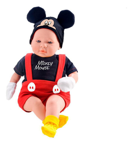Boneco Mickey Mouse - Recém Nascido Roma Brinquedos