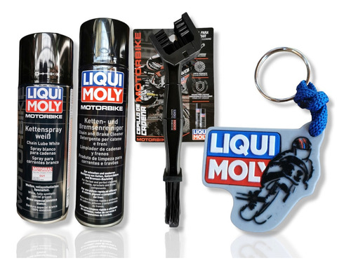 Kit Mantencion De Cadenas  Cepillo Liqui Moly  Llavero 