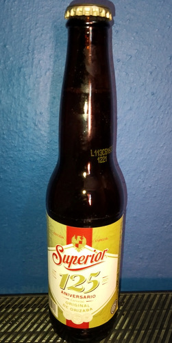 Antigua Botella Cerveza Superior 125 Aniversario (Usado)