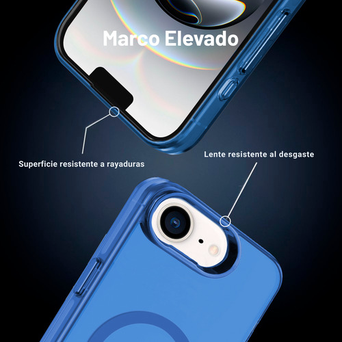 Funda Case Deluxe Para iPhone 16e Compatible Con Magsafe Azul