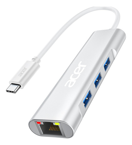 Adaptador Acer Usb C A Ethernet, Concentrador Usb C 4 En 1 C