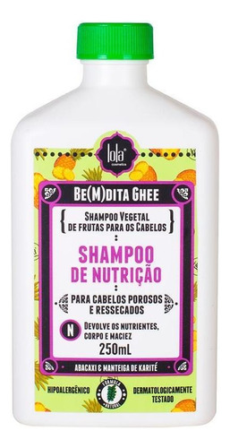 Shampoo Lola Bemdita Ghee Nutrição Abacaxi 250ml