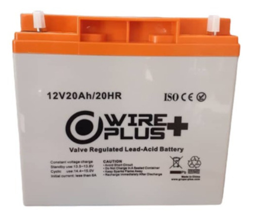 Imagen 1 de 2 de Bateria 12v - 20amp Agm Gel Wireplus
