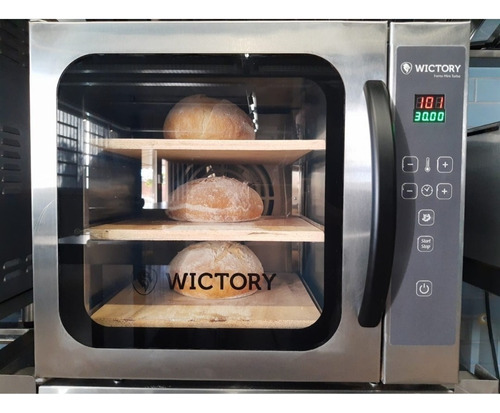 Forno Turbo Convecção Com Vapor Pedra Refratária Wictory 220v