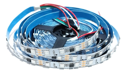 Cinta Tira Led Rgb Direccionable Ws2811 12v 60 Leds/metro 5m