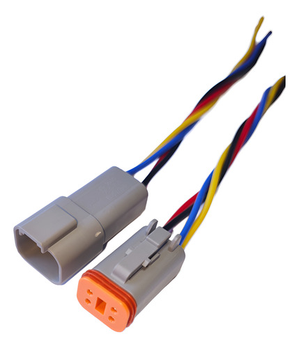 Conector Enchufe Macho Hembra Tipo Deutsch 4 Pines