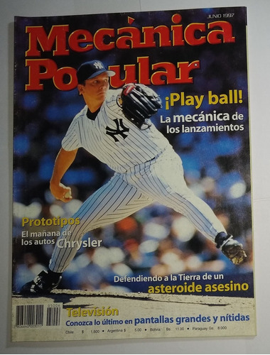 Revista Mecánica Popular Junio 1997 Vol. 50-6 - Base Ball