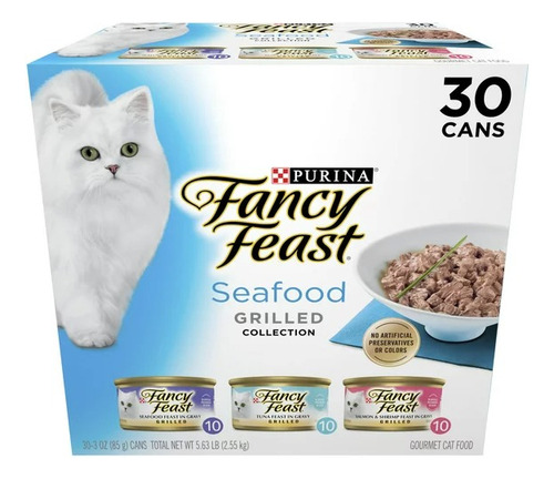 Alimento Fancy Feast Para Gato Seafood Grilled 30pzs