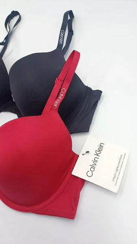 Paquete 2 Brasier Calvin Klein Sin Push Up