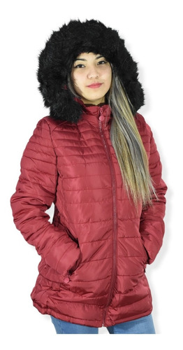 Campera Mujer Inflable Invierno Larga Impermeable Booty 130l