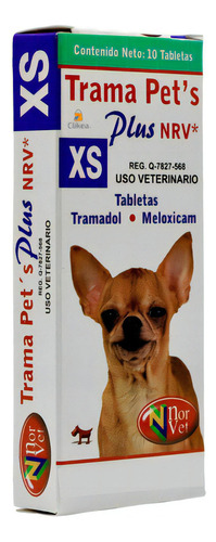 Trama Pets Plus Xs Tramadol 10 Tab Norvet Perros
