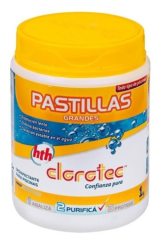 Imagen 4 de 7 de Pastilla 200 Grs Clorotec + Shock X 1 Kg Combo