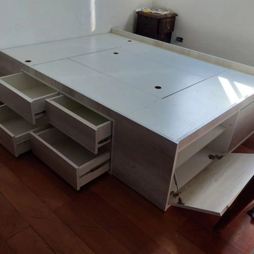 Cama Botinero 140x190 (estantes ) 