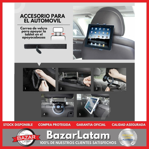 Imagen 4 de 10 de Soporte Tablet Universal Aidata Base Giratoria Ajustable