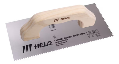 Llana Dentada Metal Profesional 280 X 130 Mm Hela Diente 2mm