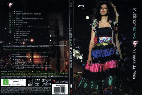 Dvd Lacrado Vanessa Da Mata Multishow Ao Vivo