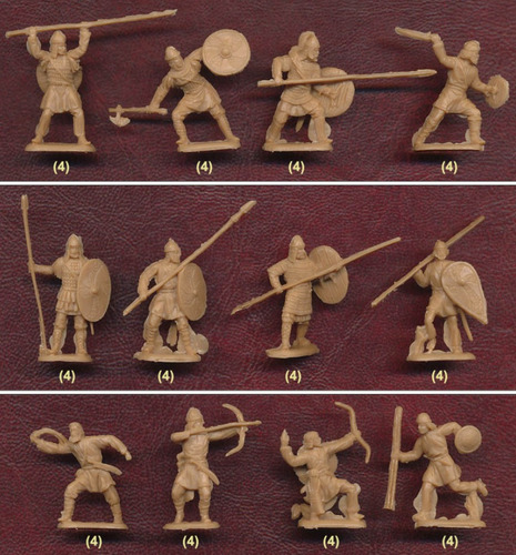Maqueta Infantería Bizantina, 1/72, Siglos 7-9, 48 Figs. Jp (Usado)