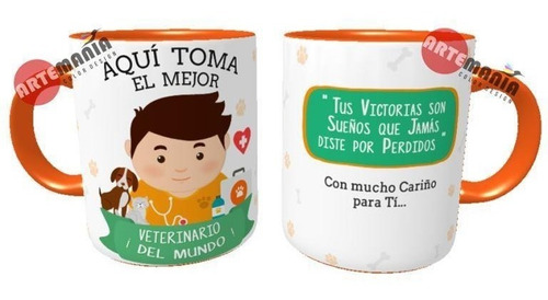 Taza Profesiones Doctora Enfermera Tecnologo Veterinario