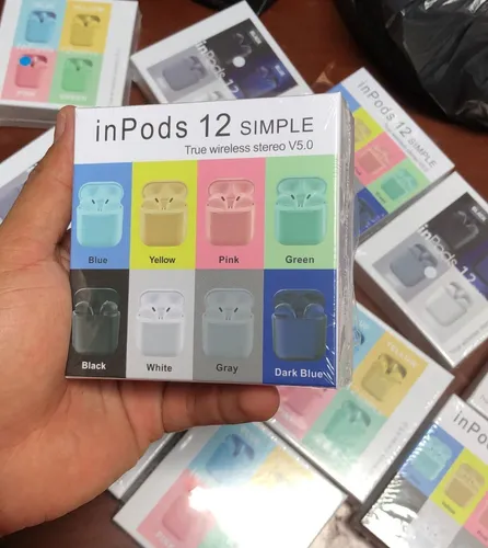 Aud fonos Inpods 12 Bluetooth 5.0 Auriculares De Colores