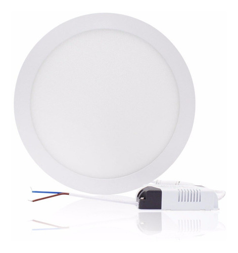 Pack 10 Focos Panel Led 18w Embutido Redondo Luz Fría