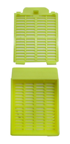 Cassette Para Inclusión Con Tapa, Amarillos, 2 Paquetes!!