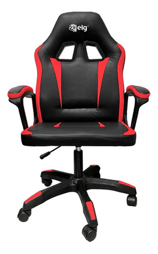 Cadeira Gamer ELG Yang Preto/vermelho - Ch32bkrd Cor Vermelho Material do estofamento Couro sintético