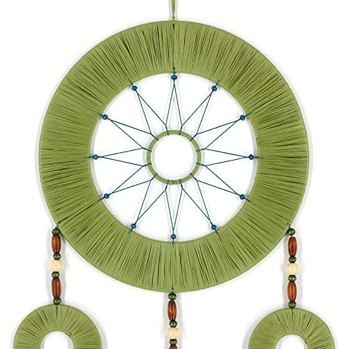 Grandes Atrapasueños Boho Habitación Macramé Verde A...
