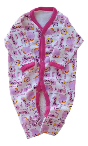  Enterito Bebe Pijama Puro Algodón Estampado Nena 