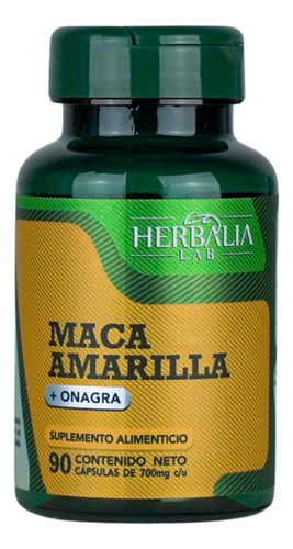 Maca Amarilla Y Onagra Boost De Herbalia Lab, 90 Cápsulas Sabor Sin Sabor