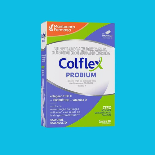 Colágeno Colflex Probium 30 Comprimidos Colágeno Tipo 2
