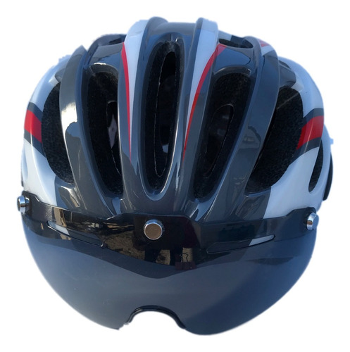 Casco Bicicleta Mtb Liviano Con Lente Imantado