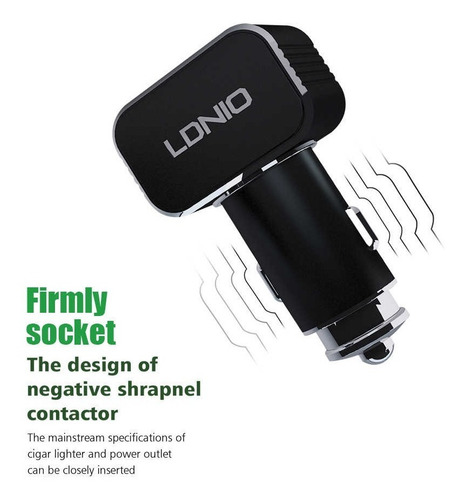 Cargador Para Celular Ldnio C306 / De Carro /cable Tipo -c