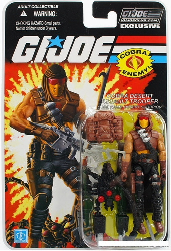 Figura Gi Joe 25th Collector Desert Scorpion Cobra Desert