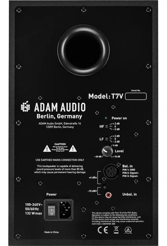 Imagen 4 de 5 de Kit X2 Parlantes Adam Audio T7v Monitor De Estudio 7 Campo