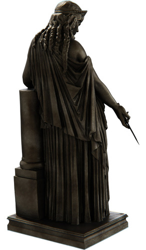 Estátua Medeia Mitologia Grega Estatueta Cor Cor Ouro Velho