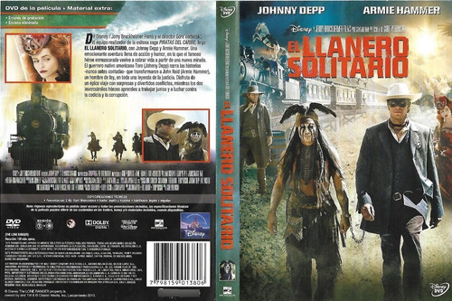 El Llanero Solitario Dvd Johnny Depp The Lone Ranger
