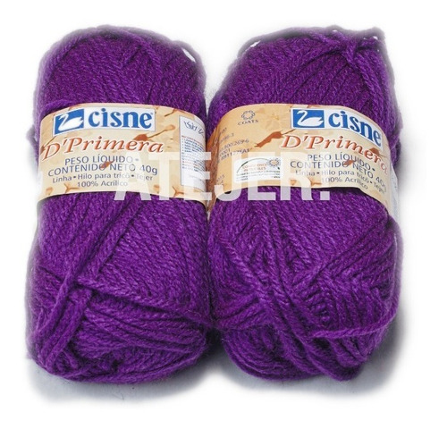 Imagen 2 de 4 de Pack Lanas D´primera Cisne 5 Ovillos X 40 Gs. Total 200 Gs