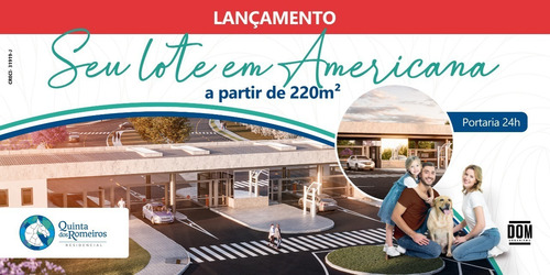 Imagem 2 de 22 de Lançamento Quinta Dos Romeiros Residencial, Lotes De 220m² A 480m², Área De Lazer Completa, Ótima Localização - Te00204 - 70699017
