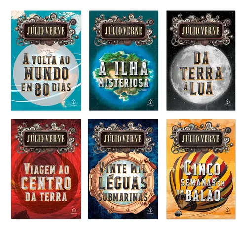 Box 6 Livros As Estraordinárias Viagens De Júlio Verne | Frete grátis