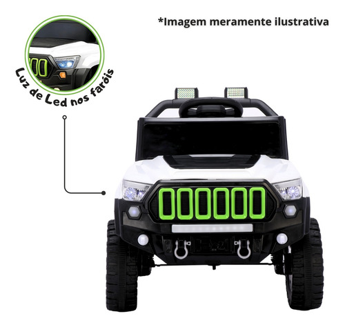 Jipe Titan Xr Carrinho Com Controle Remoto Pedal Sons Luz