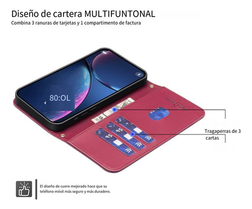 Funda Para Oppo A96 5g/reno 7z/a16 Con Tapa Tipo Cartera De Poliuretano Con Pulsera, Ranura Para Tarjetas, Funda De Teléfono A Prueba De Golpes