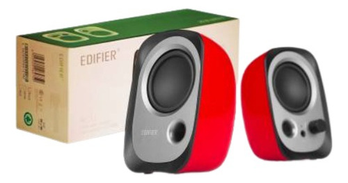 Parlantes Edifier 2.0 R12u Rojo