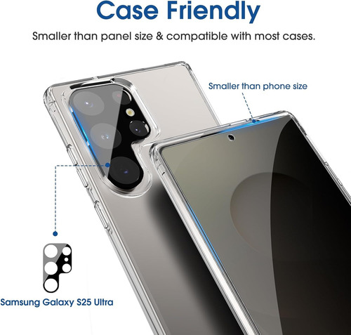 Amfilm Protector De Pantalla Privacidad P/galaxy S25ultra 2p