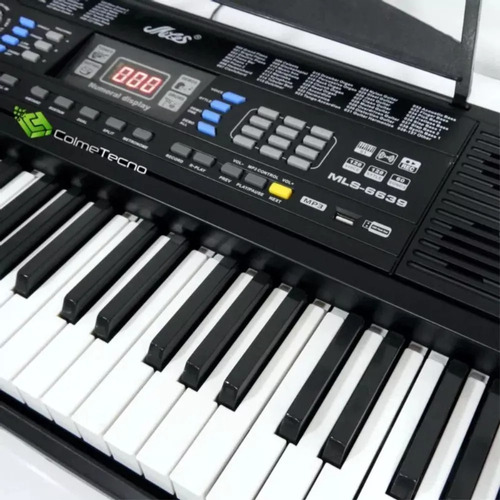 Organeta Piano Electrónico Mls-6639 61 Teclas Usb, 128 Tonos