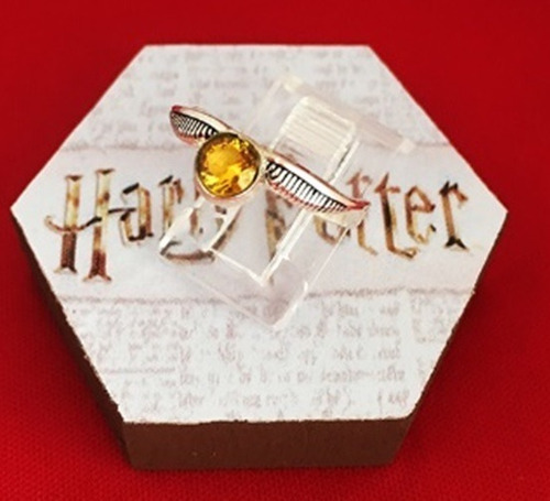 Hermoso Anillo Snitch De Plata 0.925 Harry Potter Quidditch 