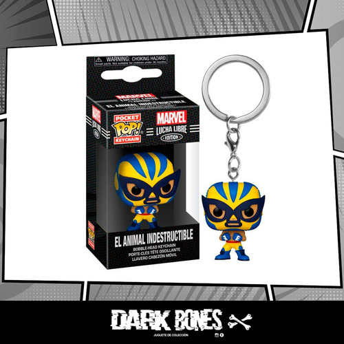 Marvel Lucha - Wolverine Funko Pop! Keychain