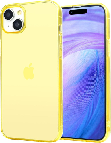 Funda Protectora Para Móvil Jjgoo, Amarillo, iPhone 15, Tpu