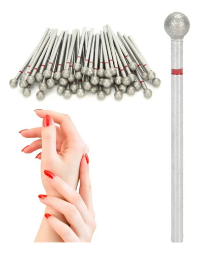 Lima De Uñas, Broca Con Punta Esférica Para Manicura