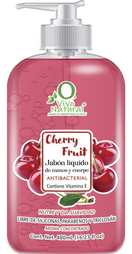 Jabón Líquido Para Manos Y Cuerpo Cherry Fruit 480ml